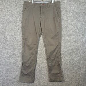 Toad & Co Pants Mens 34 Gray Mission Ridge Pant Lean Fit Chino Casual Outdoor